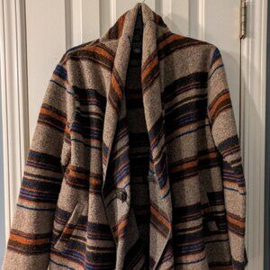 FENN WRIGHT MANSON Studio Belted Wool Blend Cardigan Sweater Size Large